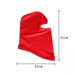 Face protection mask / hood, for paintball, skiing, motorcycling, airsoft, red color